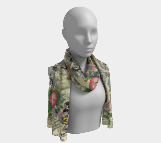 angel floral scarf