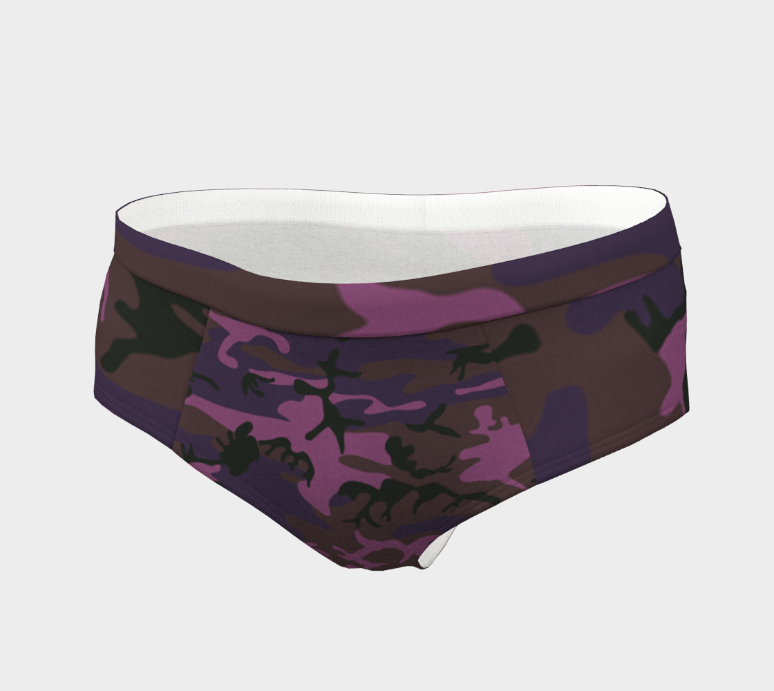 Camouflage violet cheeky briefs