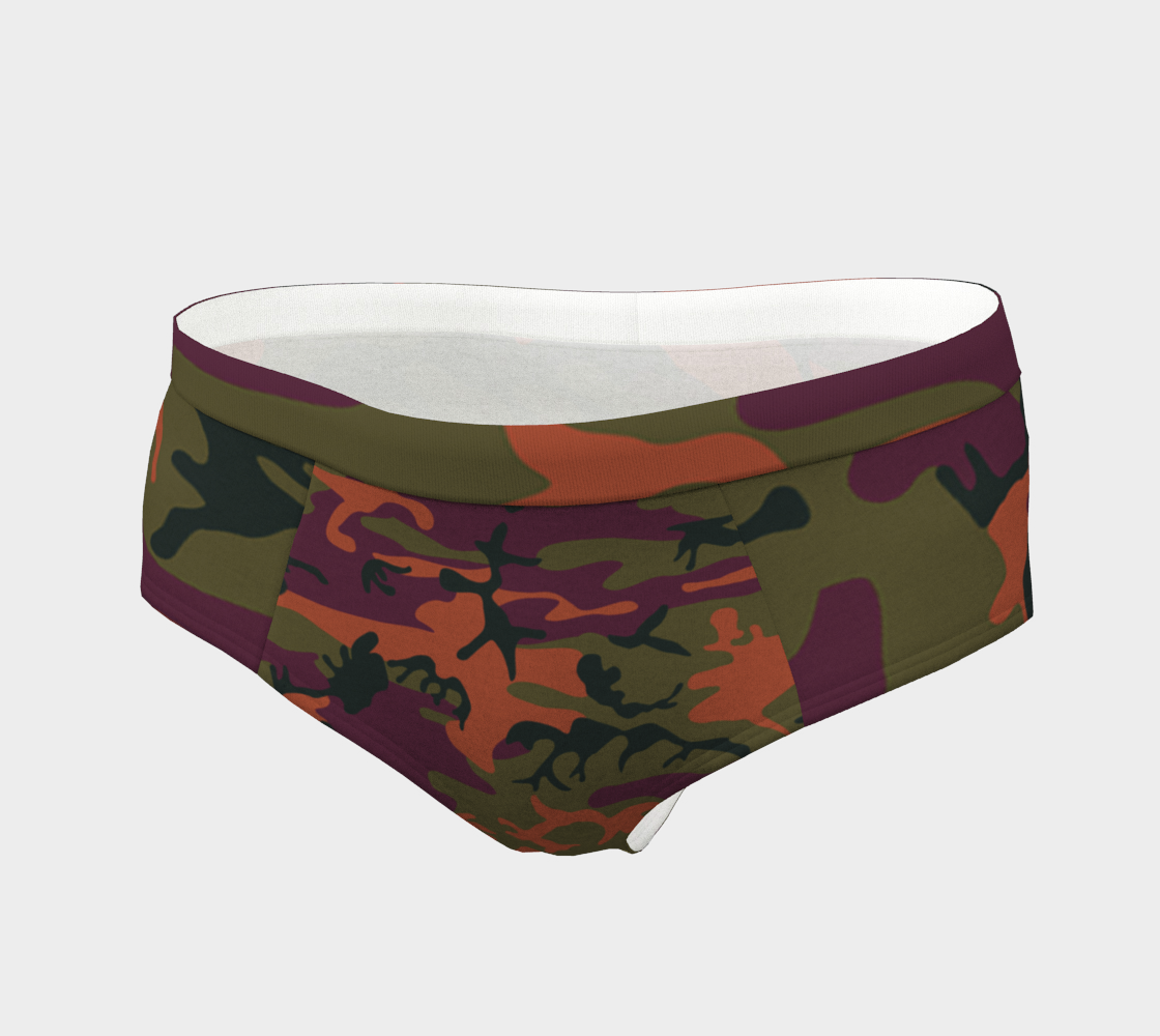 camouflage orange cheeky briefs