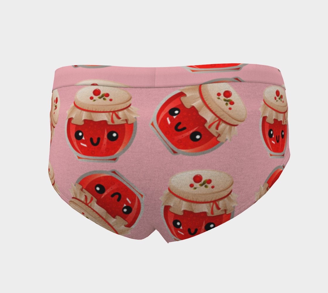 kawaii jam jar pattern pink cheeky briefs