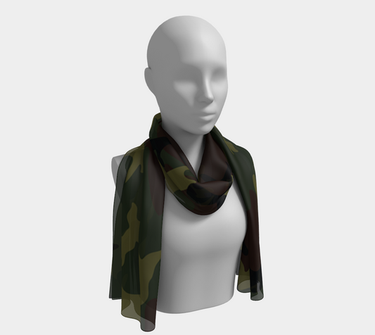 army green camo scarf