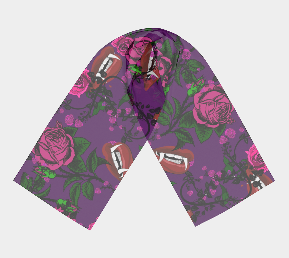 purple  rose vampire scarf