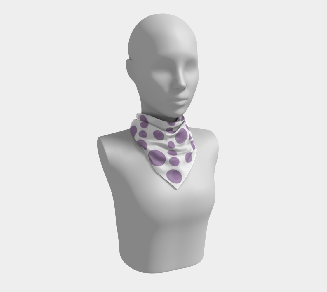 violet dots scarf