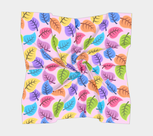 colorful leaves scarf