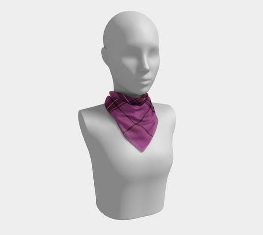 violet plaid scarf