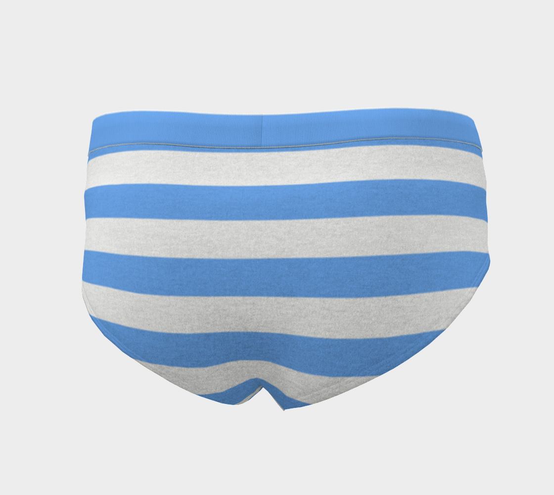 blue stripes cheeky briefs