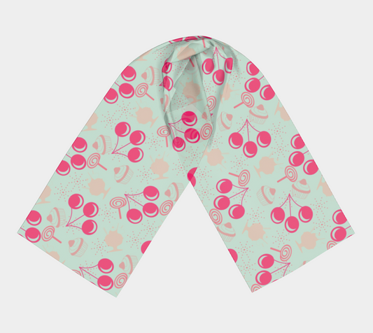 bubblegum cherry scarf