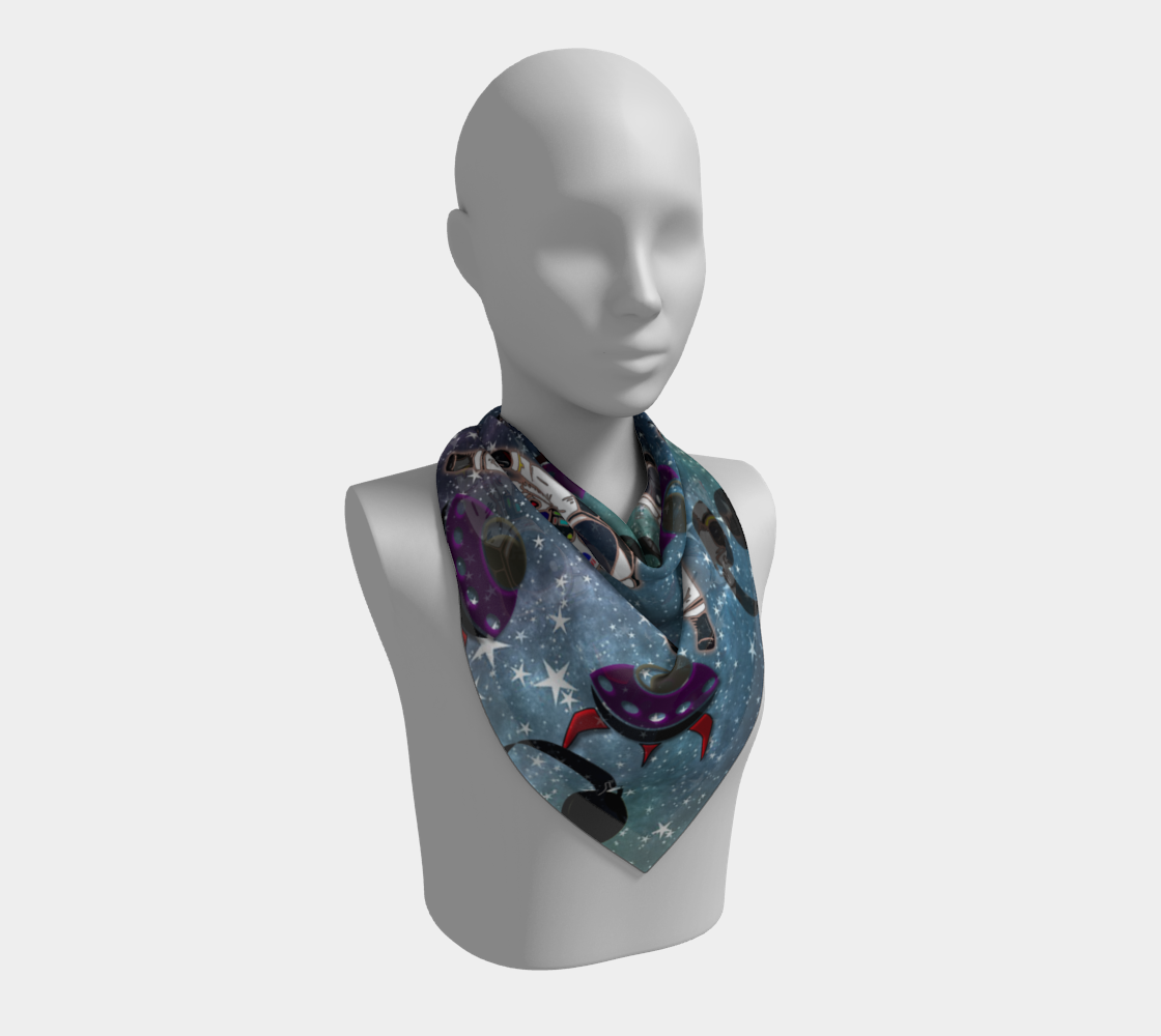 astronaut space galaxy scarf