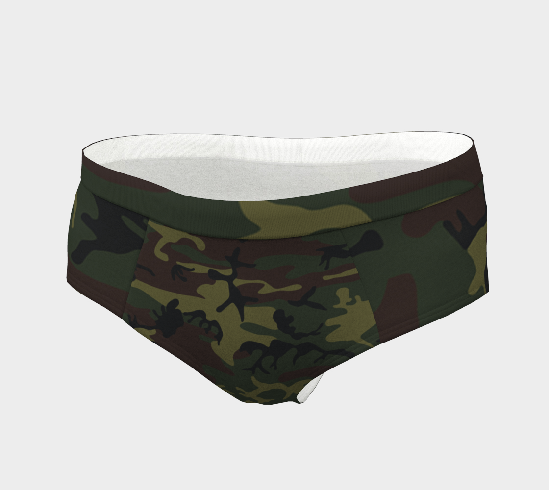 army green camo cheeky briefs