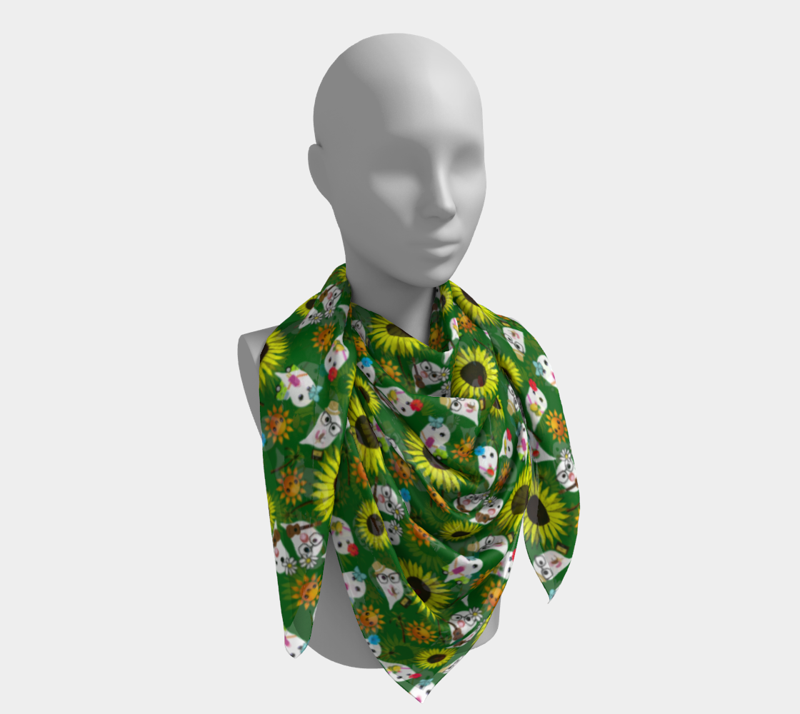 hawaii ghost green scarf