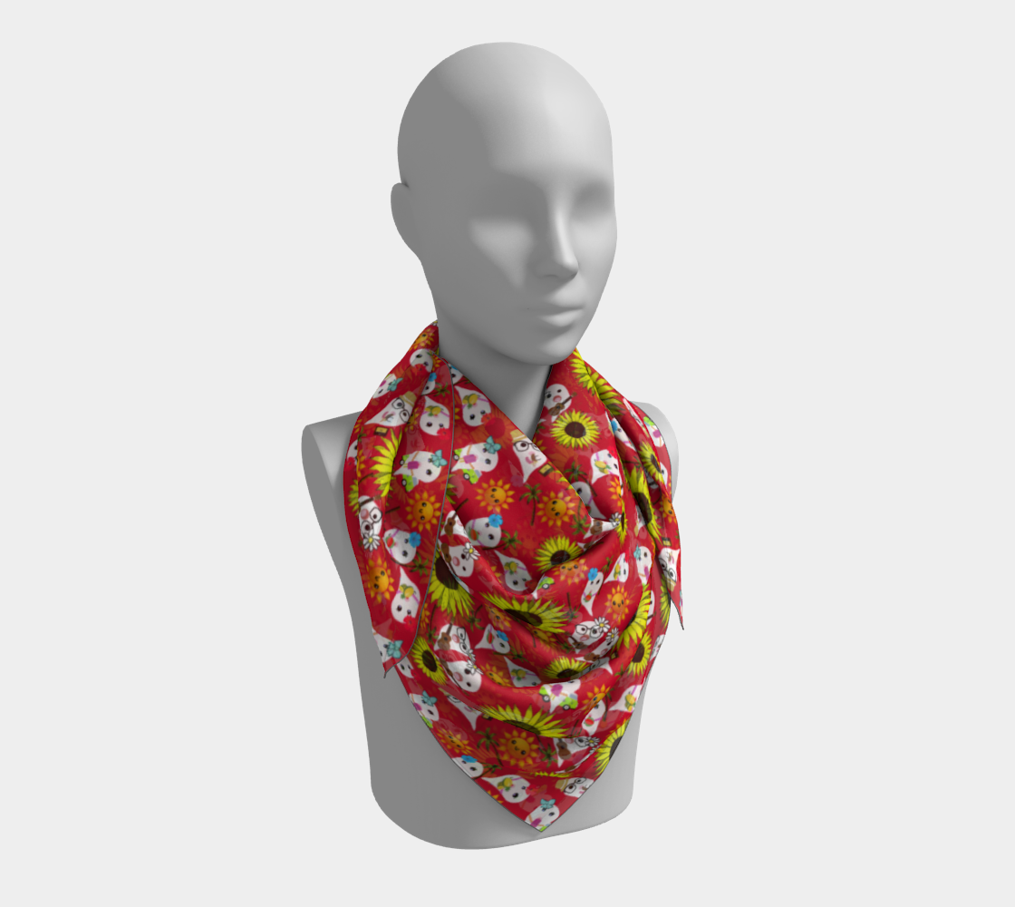 hawaii ghost red scarf