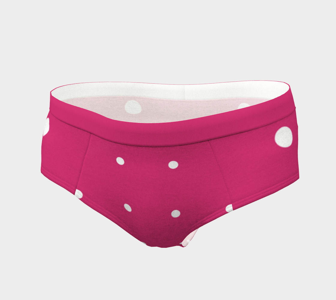 small pink dot cheeky briefs