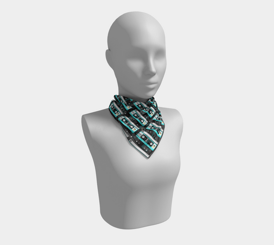 aqua cassette scarf