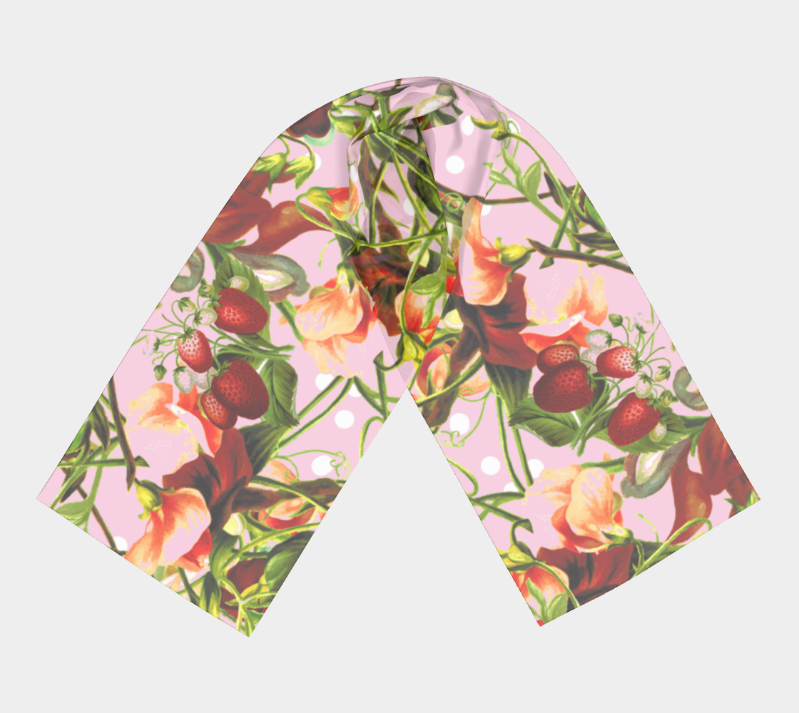 fruit blossom pink scarf