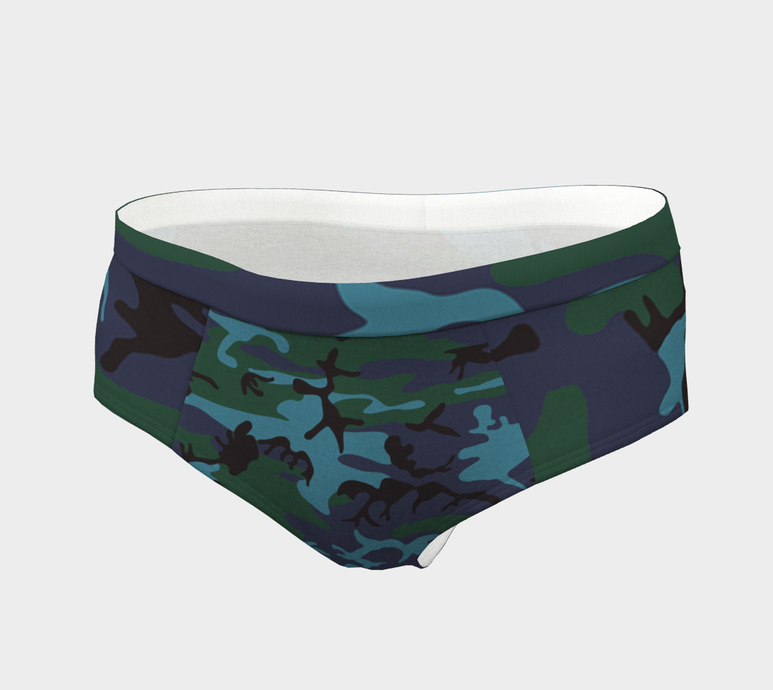 camouflage blue cheeky briefs