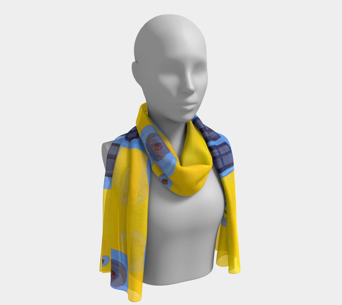 blue house scarf