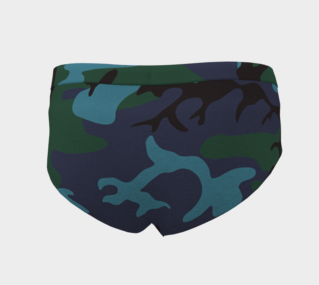 camouflage blue cheeky briefs