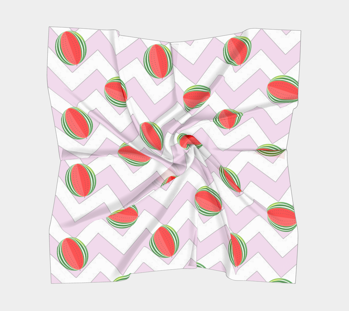 watermelon chevron scarf