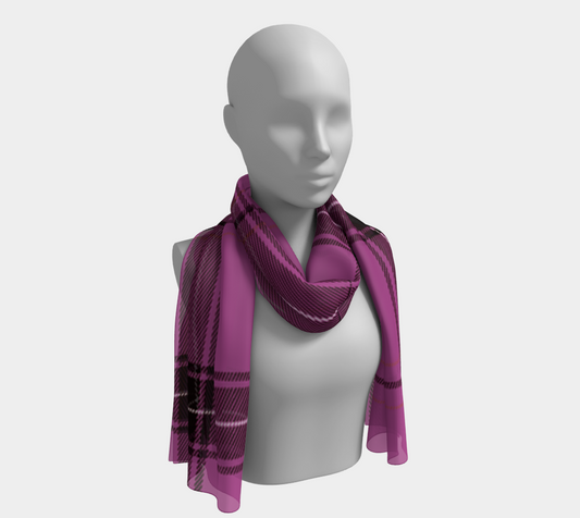 violet plaid scarf