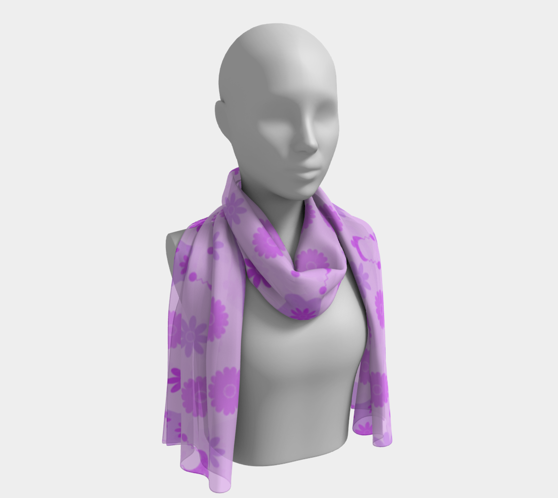 purple dress scarf