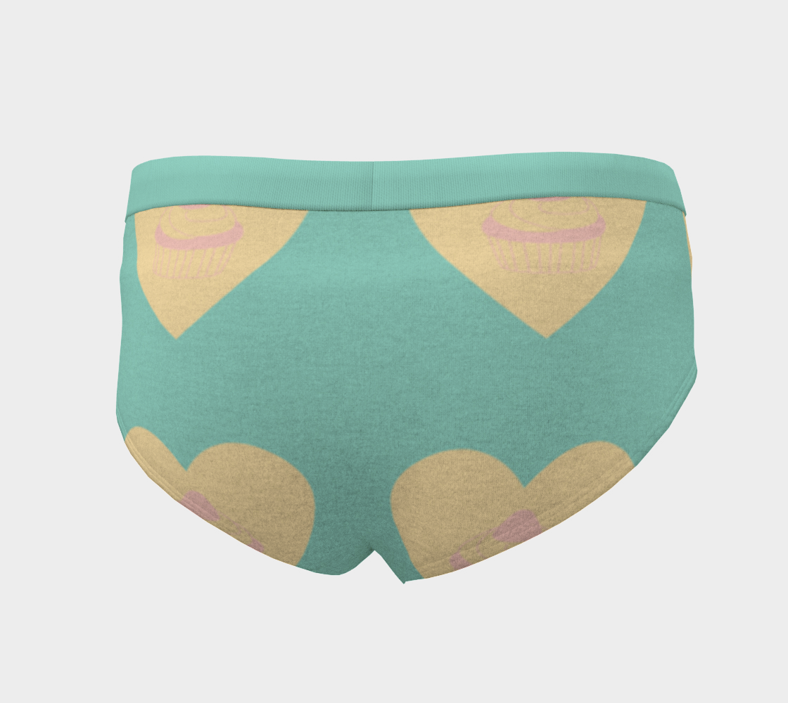 teal cupcakes cheeky briefs