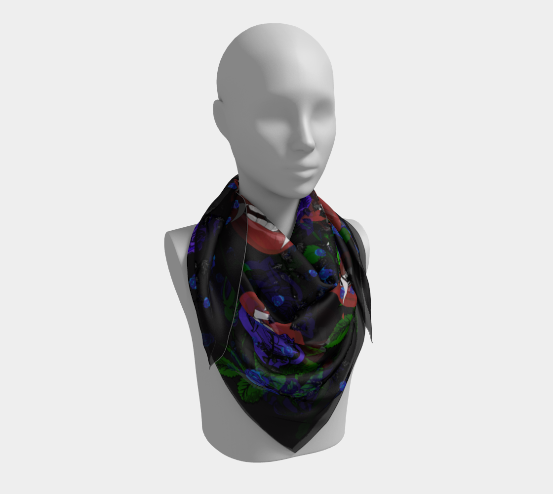 blue rose vampire scarf