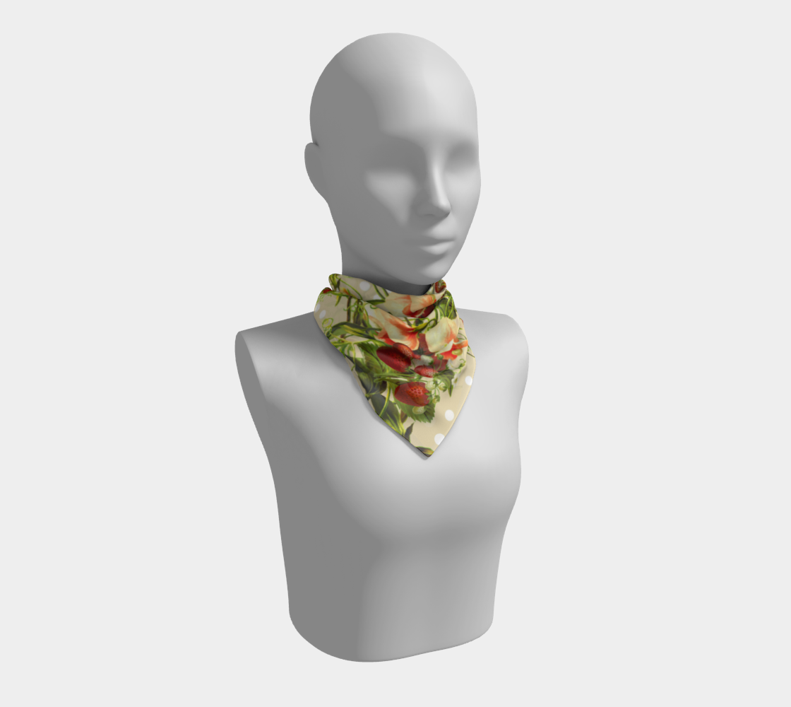 fruit blossom beige scarf