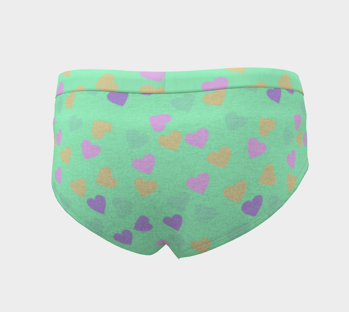 minty hearts cheeky briefs