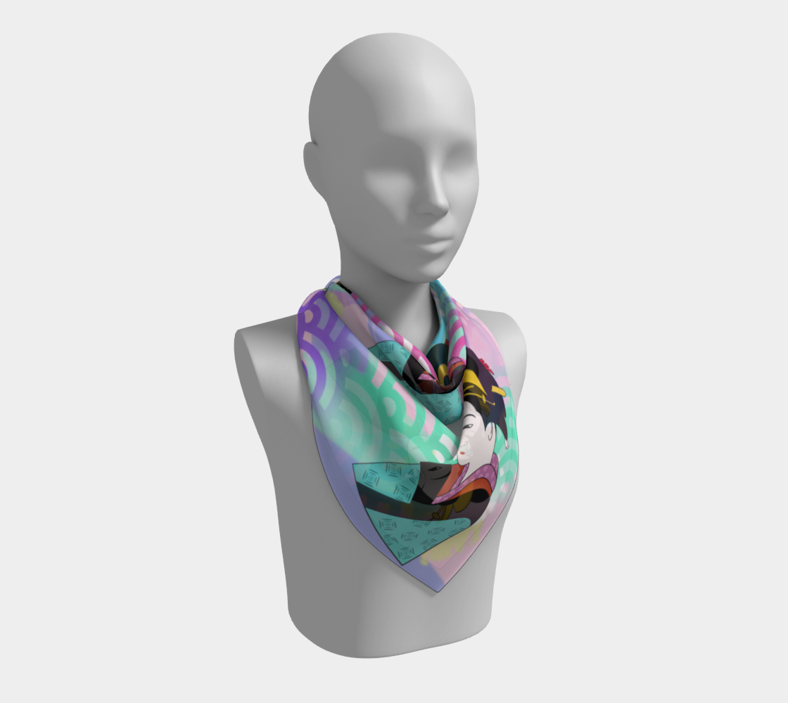 japanese abstract scarf