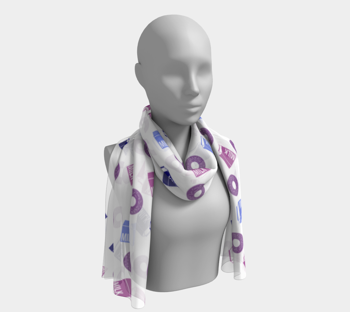 milk and donuts scarf