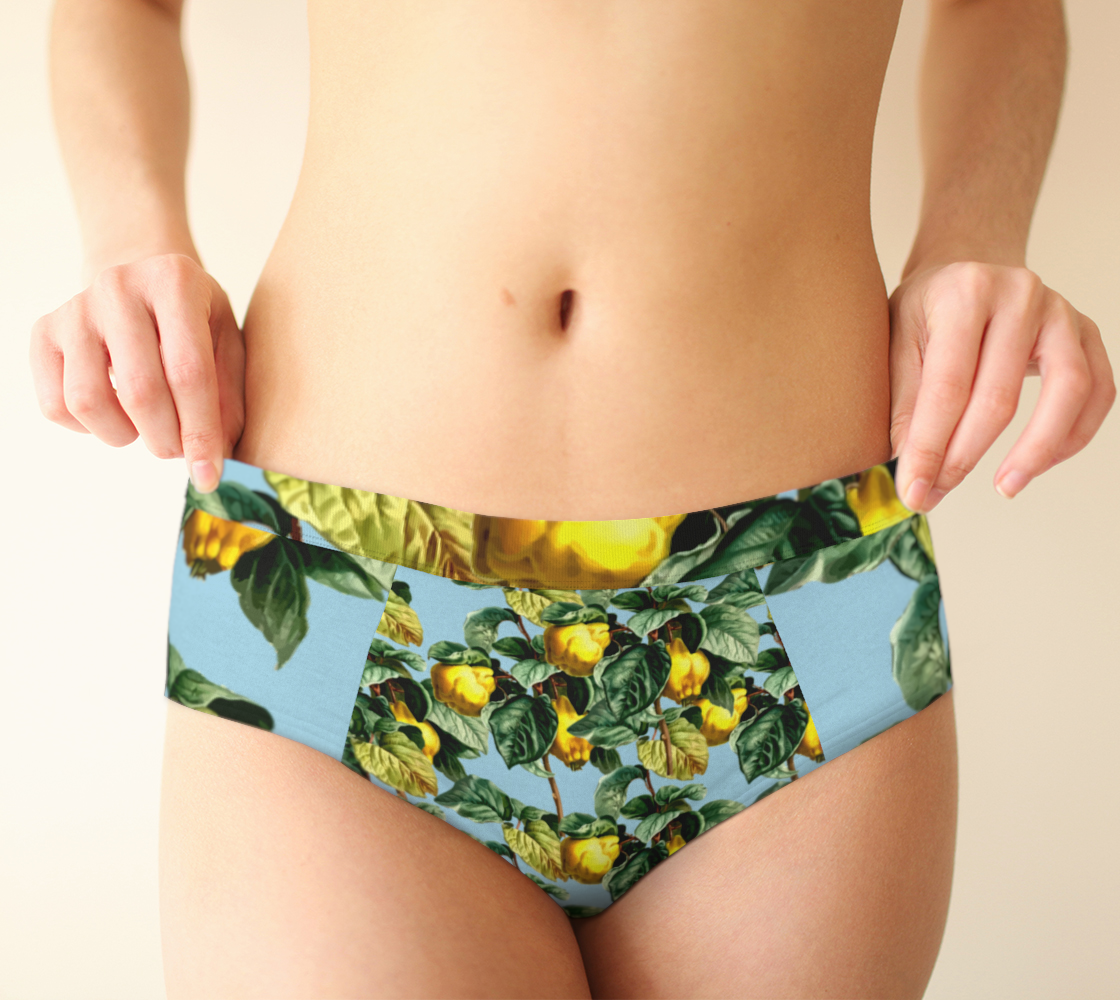 fruit branches blue cheeky briefs