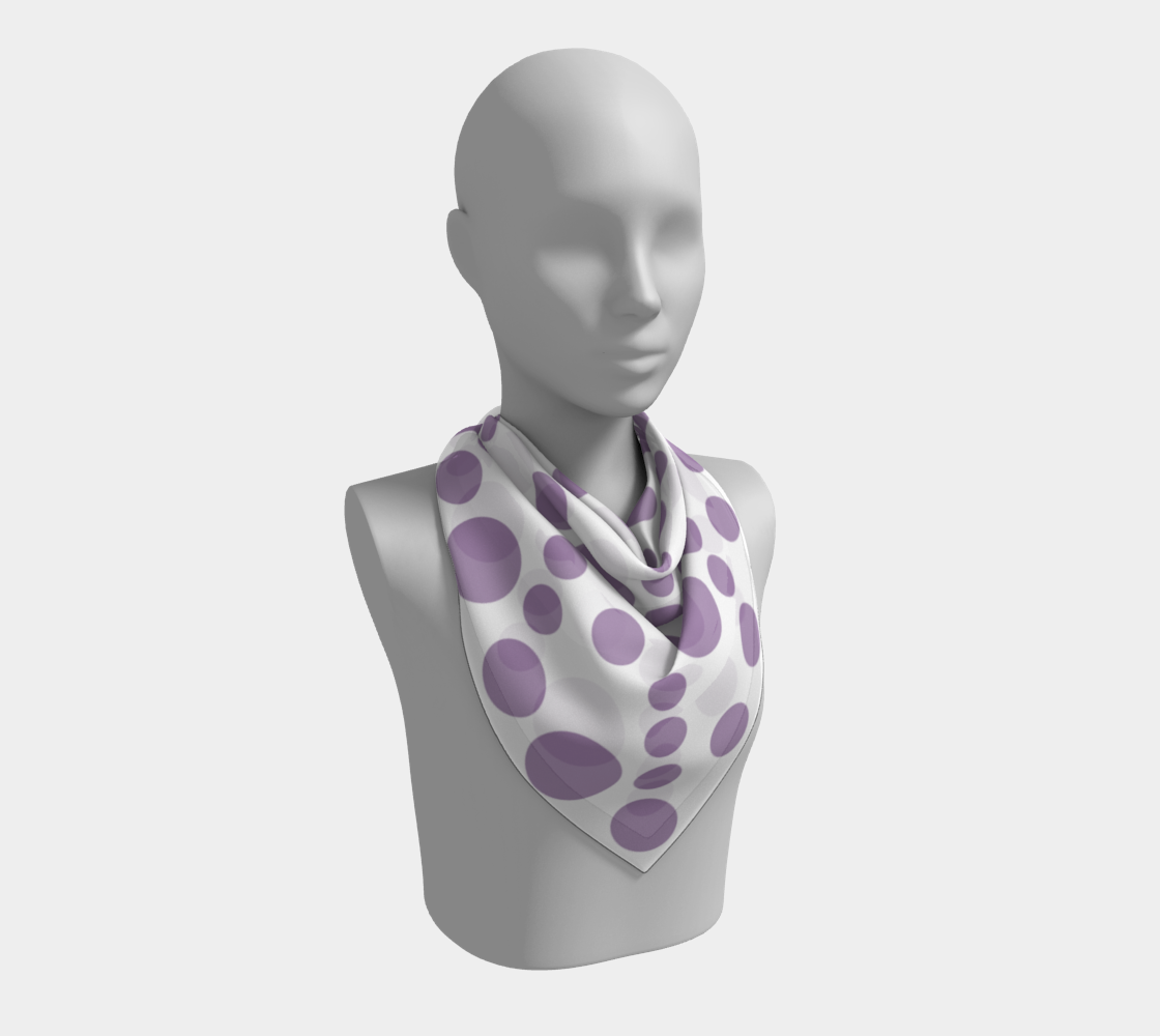 violet dots scarf