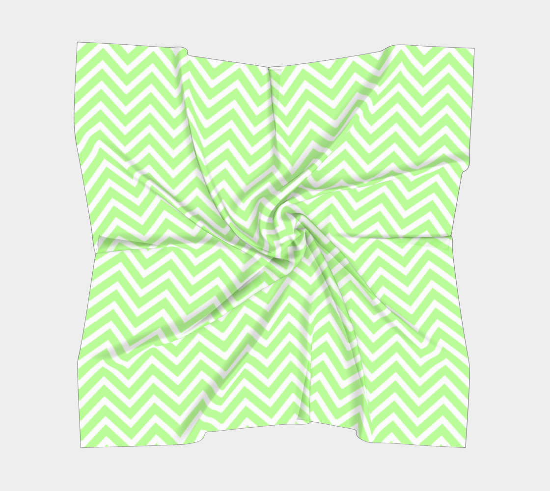 green chevron scarf