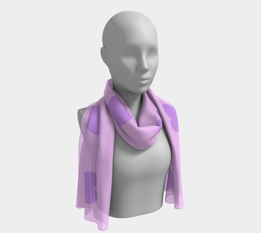 violet heart scarf scarf