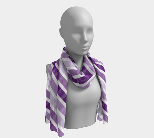 violet stripes scarf