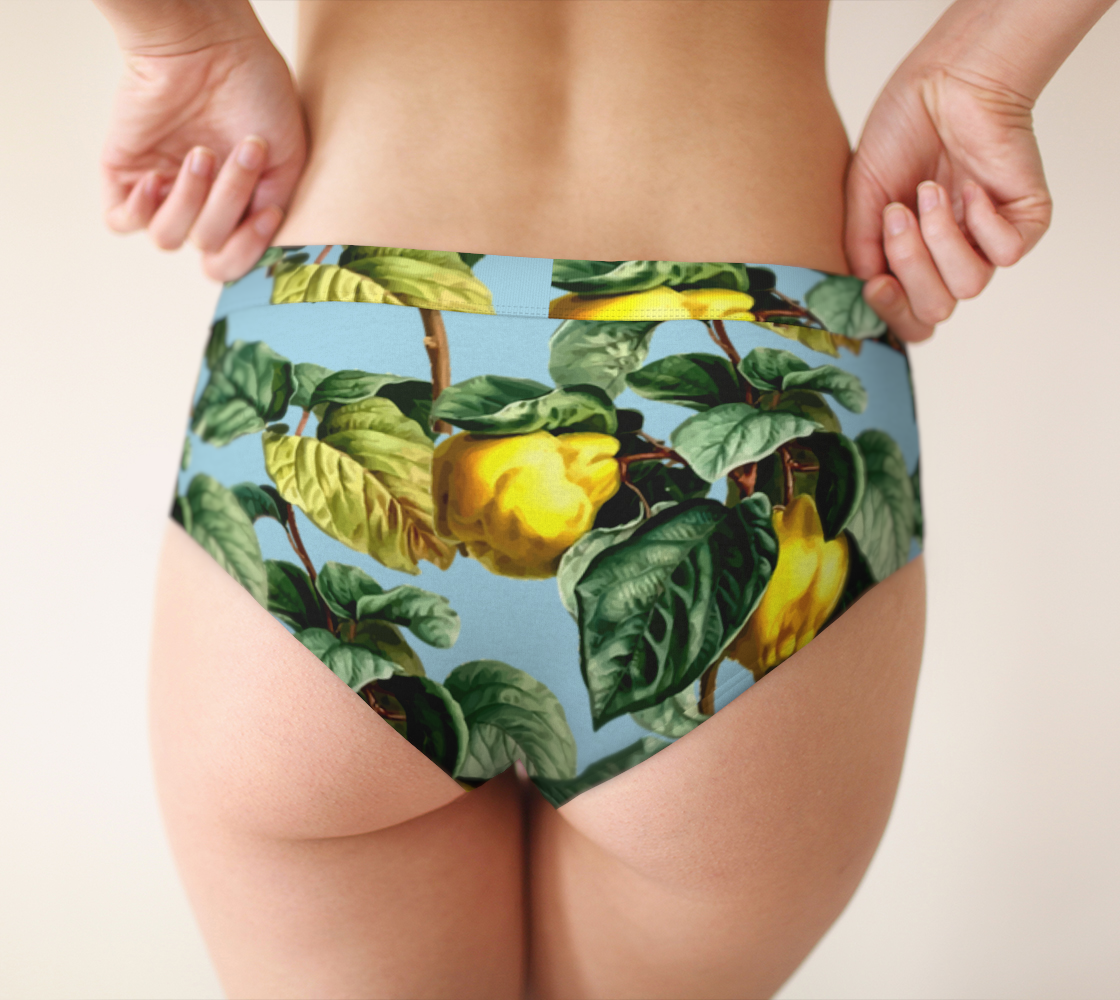 fruit branches blue cheeky briefs