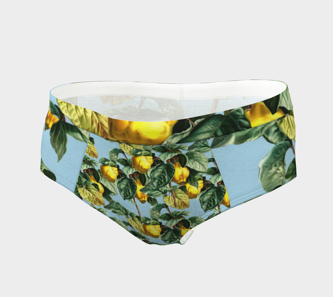 fruit branches blue cheeky briefs