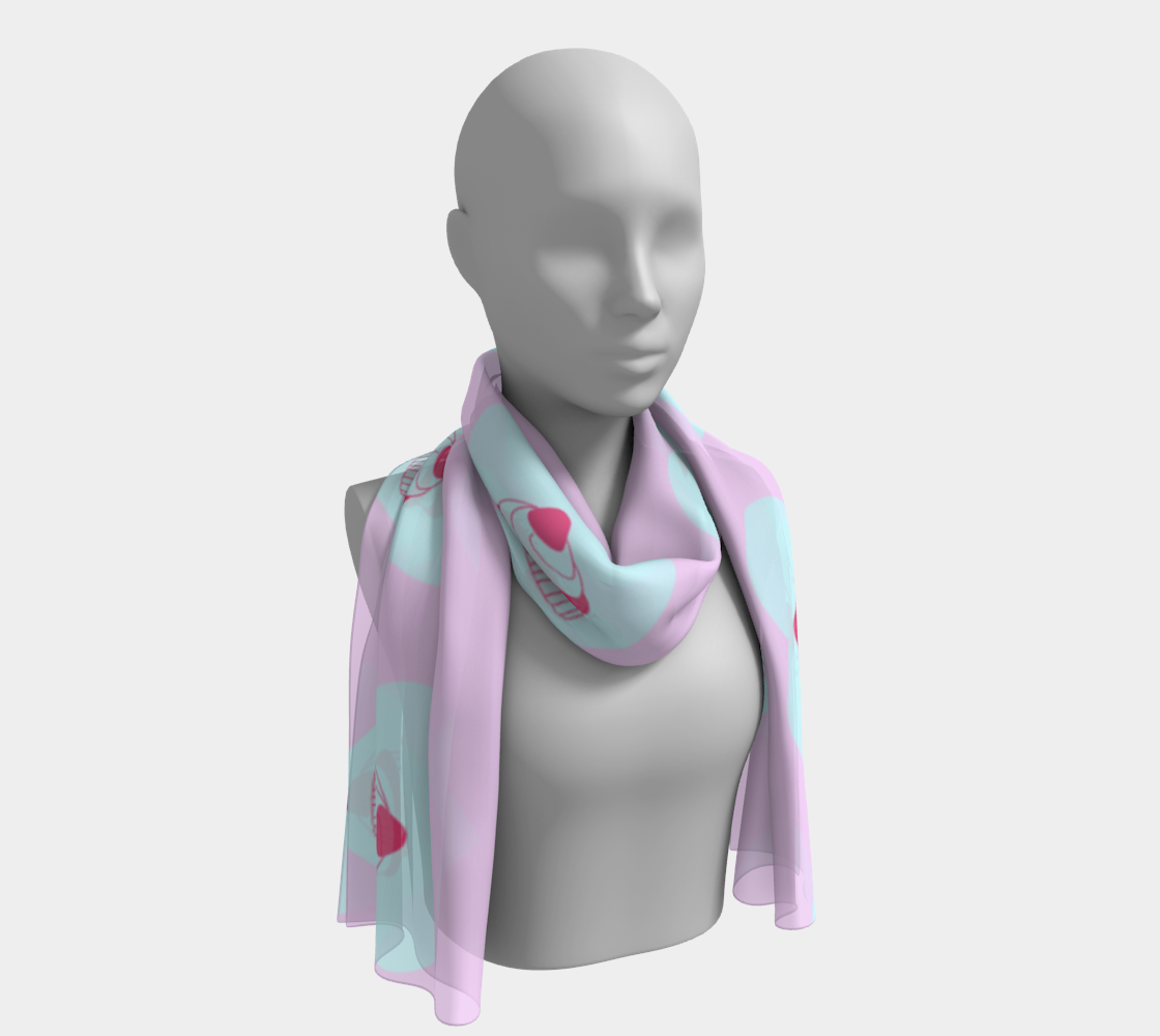 pink cupcake scarf