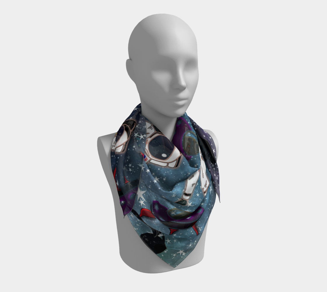 astronaut space galaxy scarf