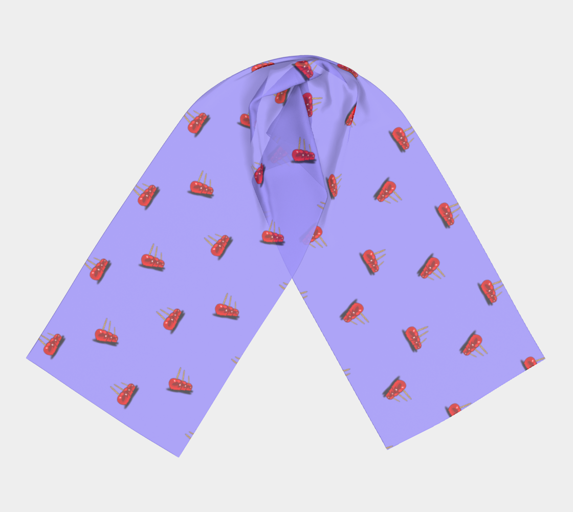 candy apple lilac pattern scarf