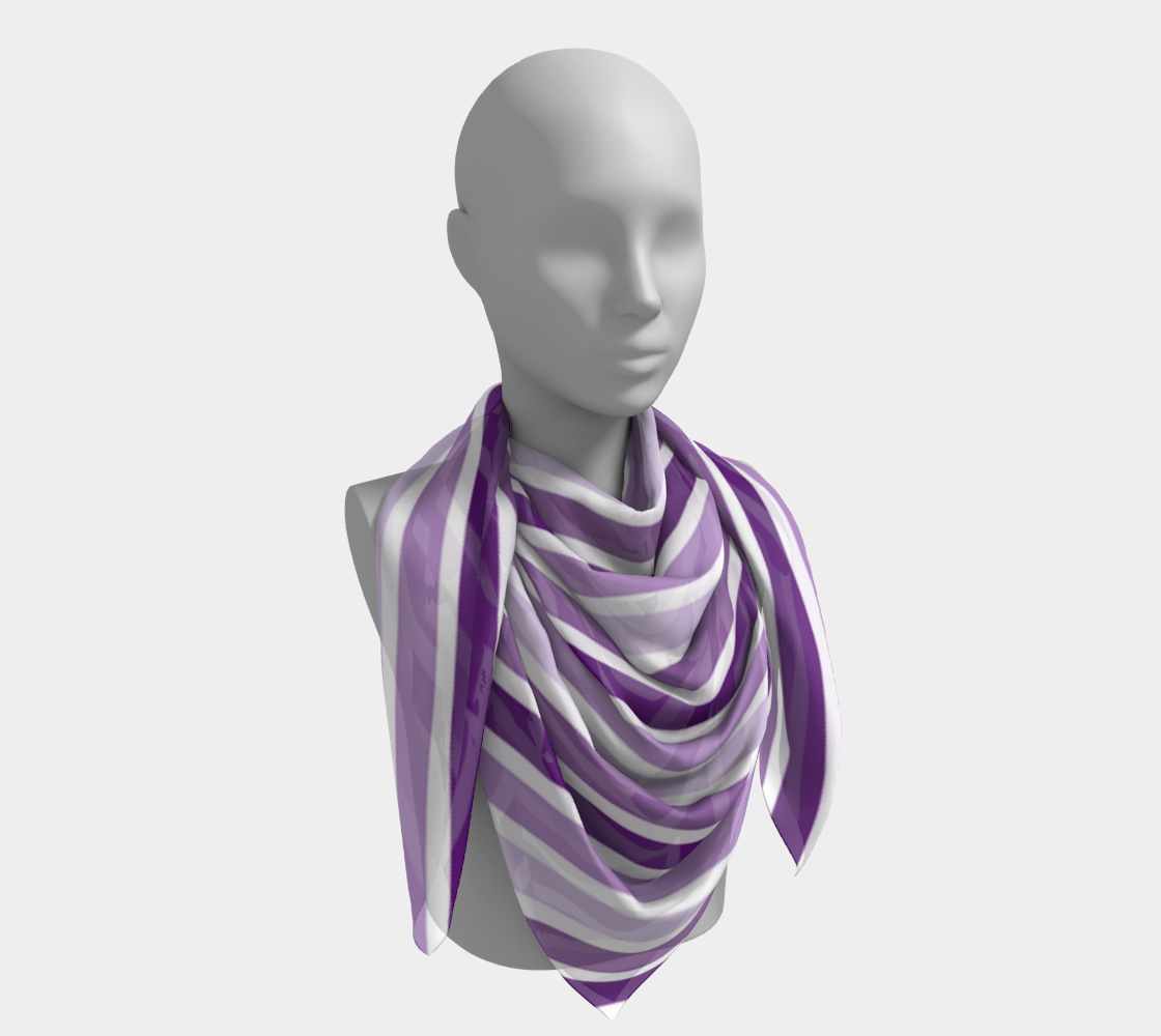 violet stripes scarf