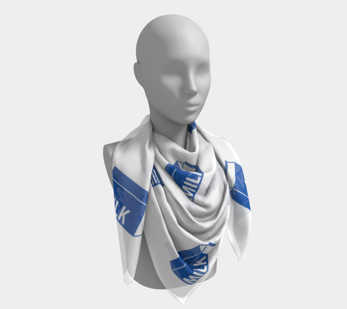 milk carton scarf