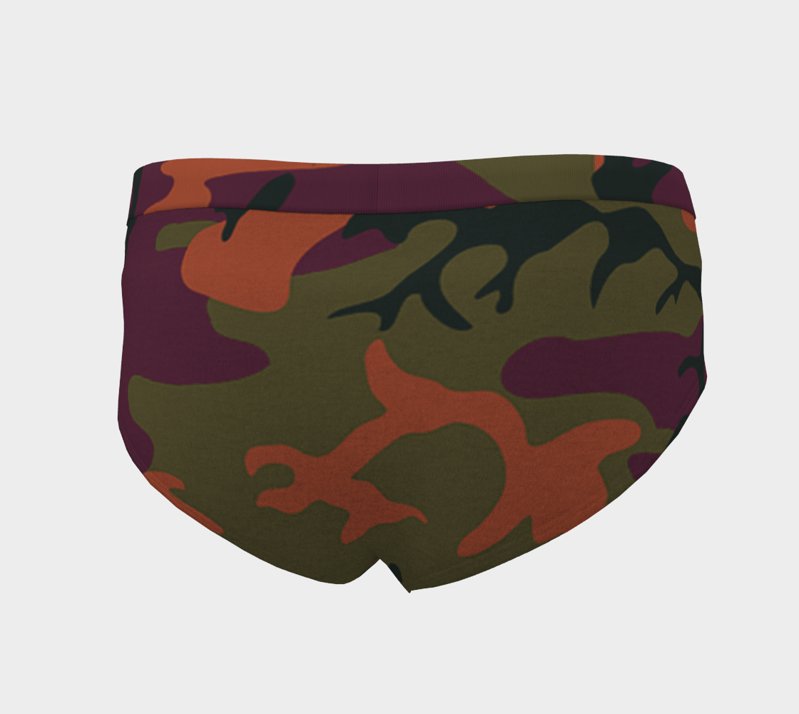 camouflage orange cheeky briefs