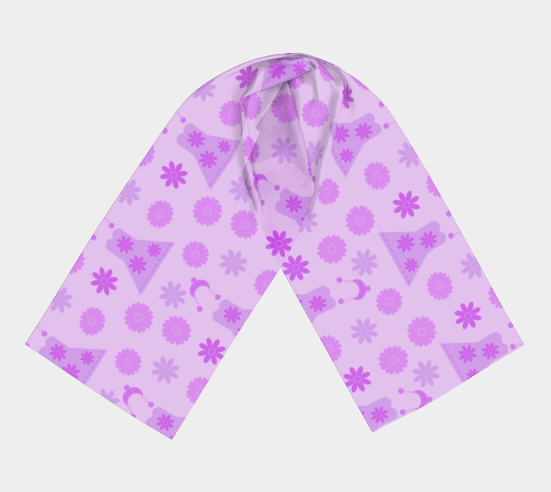 purple dress scarf