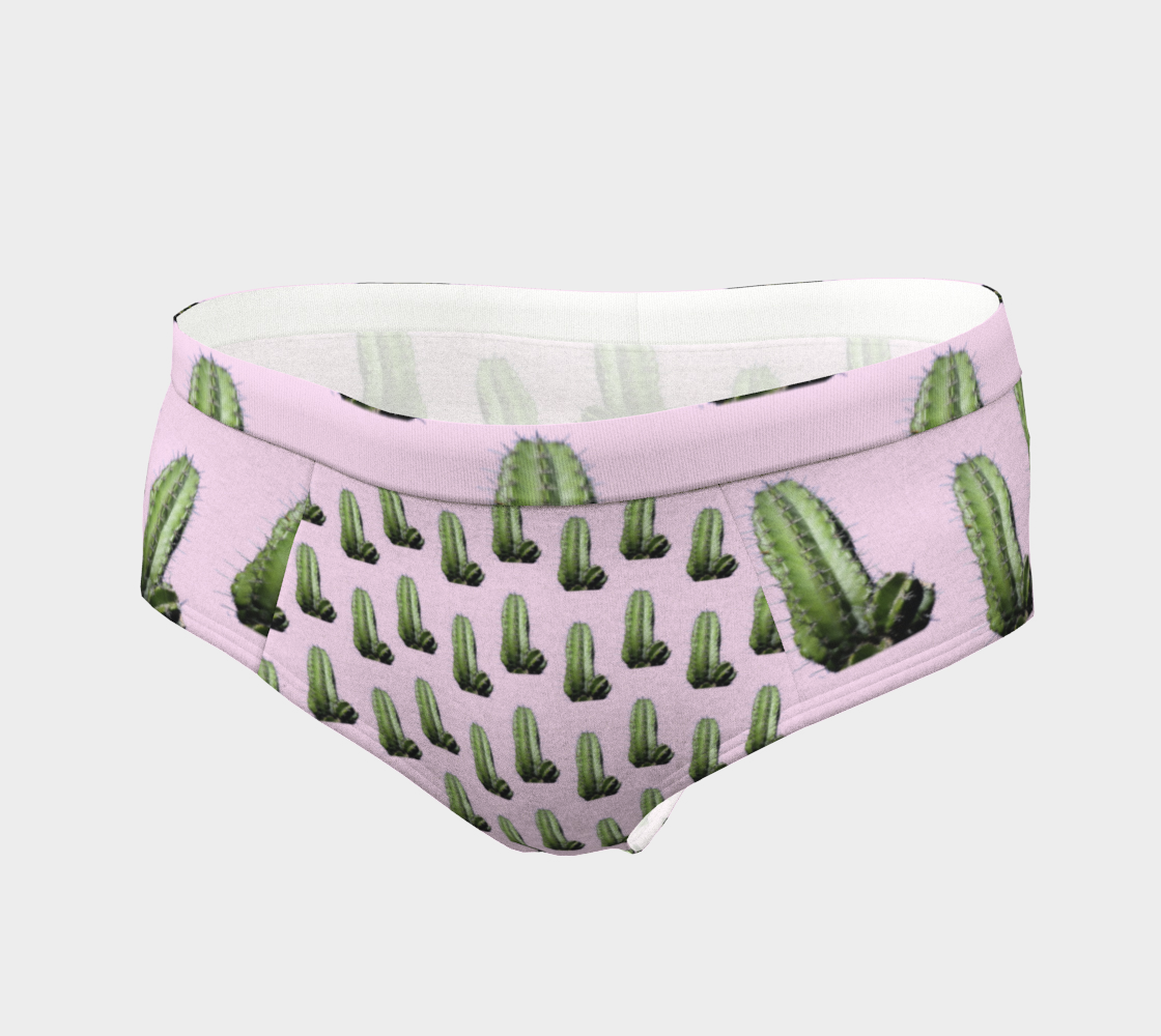 cactus pink pattern cheeky briefs