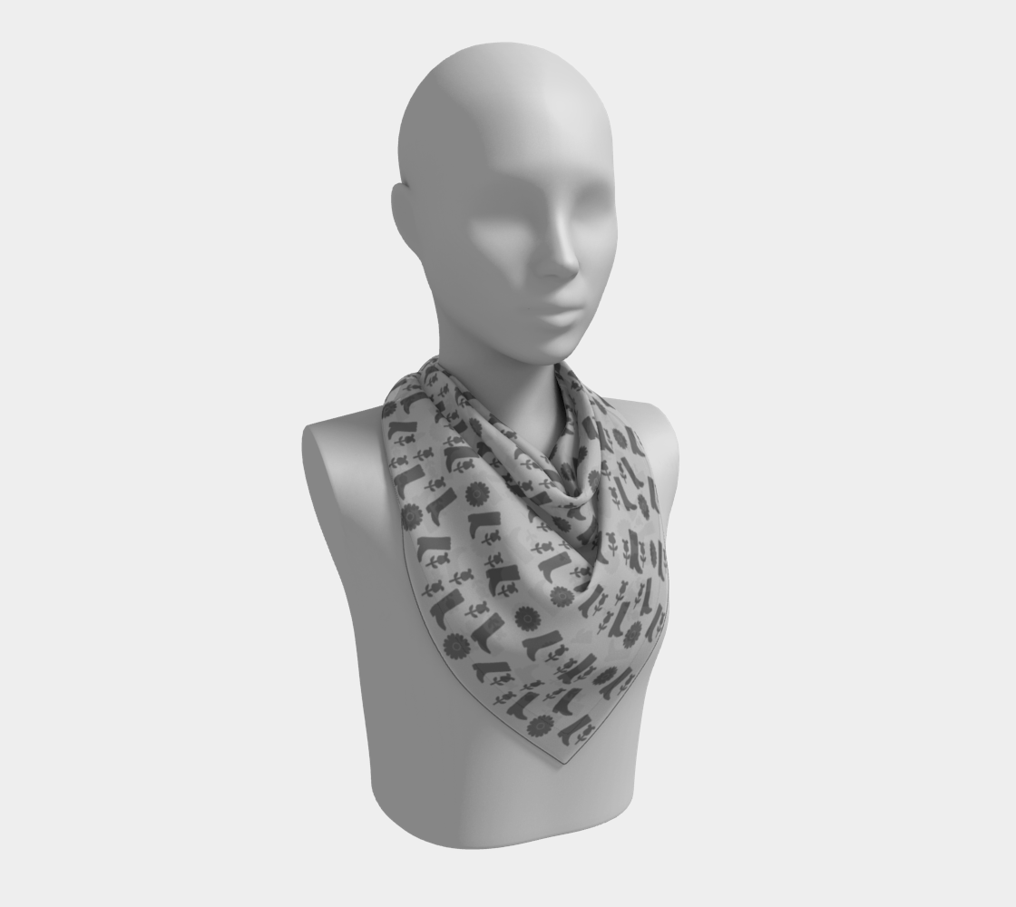 boots grey scarf