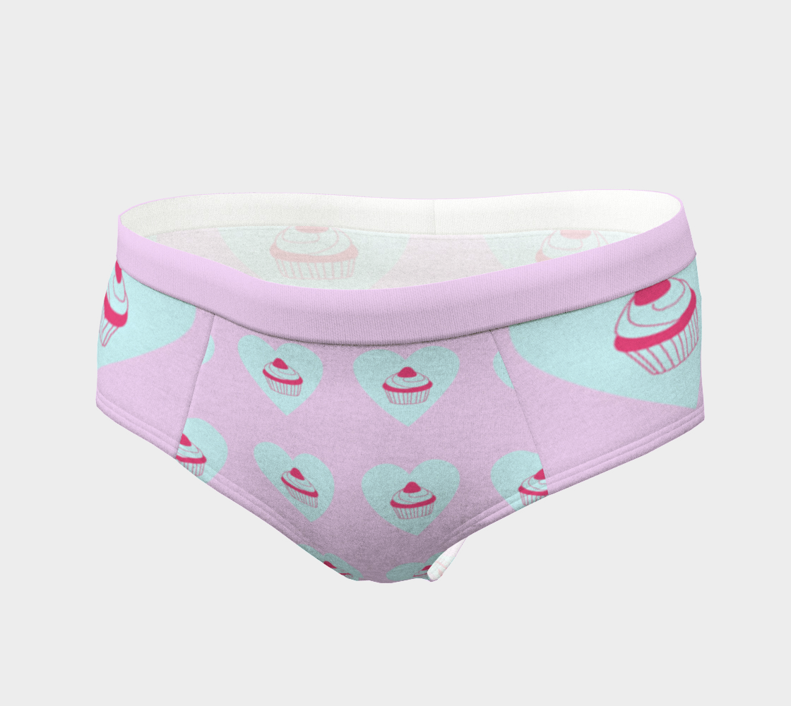 pink cupcake cheeky briefs