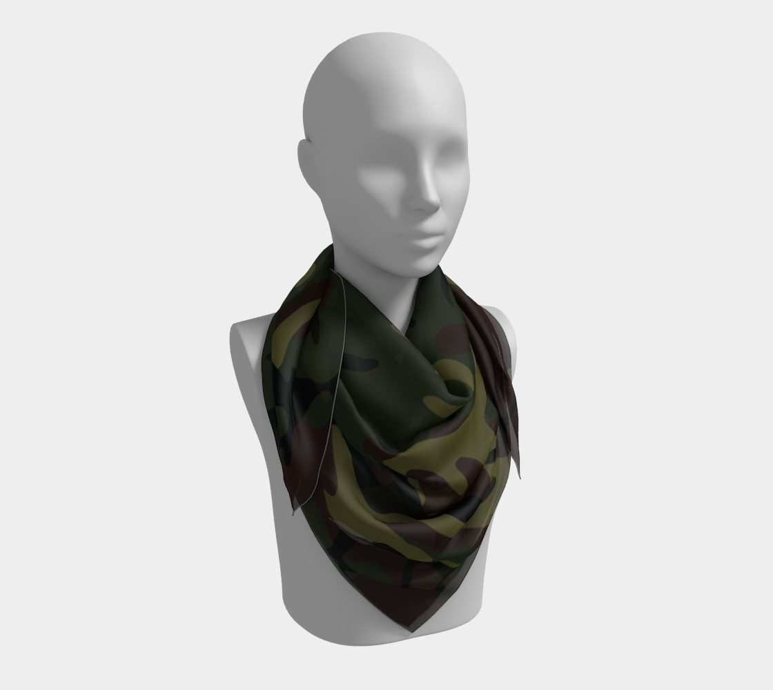 army green camo scarf