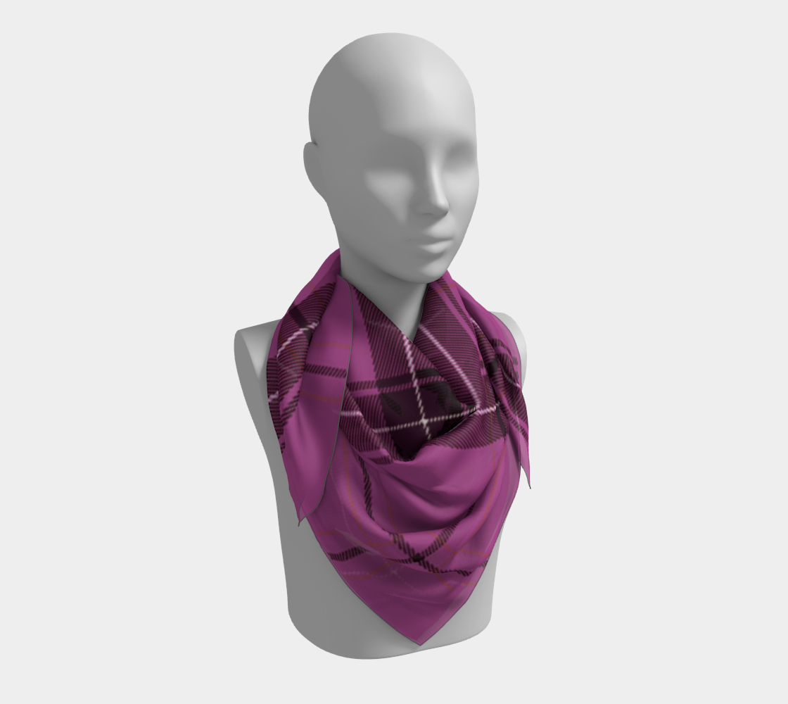 violet plaid scarf