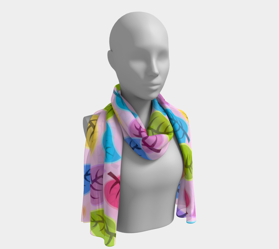 colorful leaves scarf